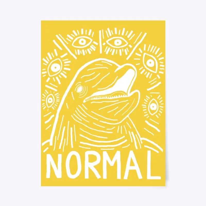 Normal Dolphin Poster Print