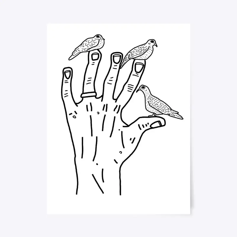 Bird in Hand #2 Poster Print