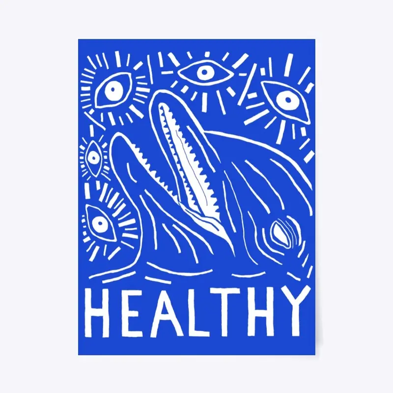 Healthy Dolphin Poster Print